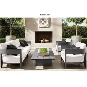 طقم أثاث حدائق خارجي من الحديد الزهر والألومنيوم، أريكة خارجية، باتايا تايلاند - Product Image 1