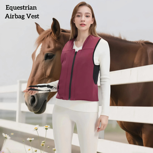 OEM Nylon Spandex Airbag Vest e <span class=keywords><strong>Jacket</strong></span> Custom Logo Durable Equestrian Horse Racing Gilet Vestuário de proteção para equitação - Product Image 1