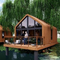 Casa Contenedor Modular Prefabricada de Acero Ligero de Lujo, Insonorizada, Impermeable, Moderna y Duradera, Villa con Estructura de Acero Moderna