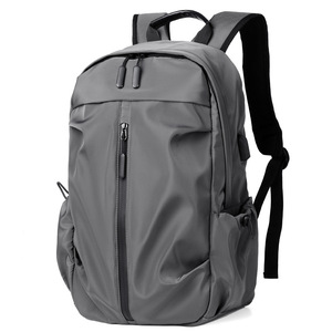 Customizable Men's Business Backpack Casual USB Charging Travel Student <b>Laptop</b> <b>Bag</b> Polyester Lining for Foreign Trade - Product Image 1