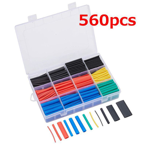 OKN426-31 560PCS Ensemble de gaines thermorétractables assorties, tubes d'isolation colorés pour la réparation de câbles - Product Image 5
