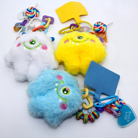 Porte-clés en peluche Petit Monstre, animal en peluche, sangle DIY pour coque de téléphone, cordon, porte-clés de sac, chaîne de téléphone portable, pendentif, jouets pour
