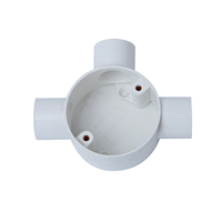 Boîte de boucle boîte d'arrêt Conduit de fil électrique en PVC Anti UV résistant à la chaleur Conduit de fil rigide Tuyaux de conduit électrique