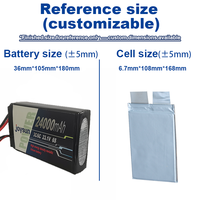 Baterai Solid-State 3.9V 24Ah untuk Drone dan Kapal Selam 800 Siklus -40C hingga 60C ℃   Pabrik OEM/ODM Langsung dari Pabrik