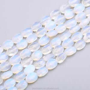 Бусины из ограненного овального драгоценного камня, разноцветные бирюзовые кварцевые нефритовые агатовые бусины для изготовления ювелирных изделий, длина 19 см - Product Image 5