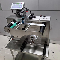 Plateforme d'impression à rembobinage d'étiquettes haute vitesse, directement de l'usine, compatible avec tous types d'imprimantes à jet d'encre pour matériaux en rouleau