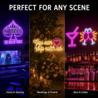 Enseigne néon personnalisée pour café, logo d'entreprise, enseigne nominative de mariage, lumière murale LED en acrylique, décoration de bar, cadeau de fête