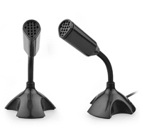 Microphone à condensateur filaire pour PC de bureau, léger, omnidirectionnel, pour jeux, ordinateur et conférences, USB-2B 50Hz-16kHz