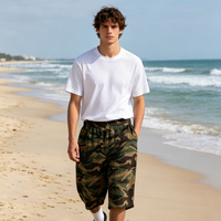 Pantalon de survêtement camouflage vintage pour homme, coupe large, style basketball, vente en gros OEM
