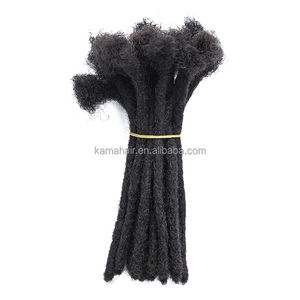 Наращивание из натуральных волос KAMA, полностью ручной работы, дреды для черных мужчин/женщин/детей, 0,6 см, 4 "6" 8 "10" - Product Image 2