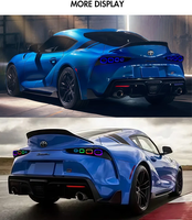 Feux arrière LED Nafu Auto Clear à anneau circulaire avec clignotants séquentiels, compatibles avec Toyota Supra 2021 et modèles ultérieurs, lampe arrière modifiée