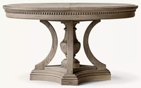 Ensemble de salle à manger rond vintage de luxe de haute qualité, fabrication d'usine, tables en bois durables et bien faites