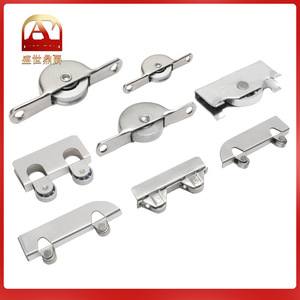 Poulies de style avion en acier inoxydable de 3 mm pour portes d'armoires, design minimaliste antirouille - Product Image 5