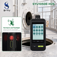 Detektor Gas Portabel Hidrogen Sulfida H2S SYU1050E-H2S dengan Layar 3,5 inci, Alarm Jatuh, Lampu, USB, dan Sensor Elektrokimia
