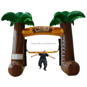 Commercial Interactive Sport Games Limbo dancing game Kids Adults Sports Game Inflatable Limbo for sale