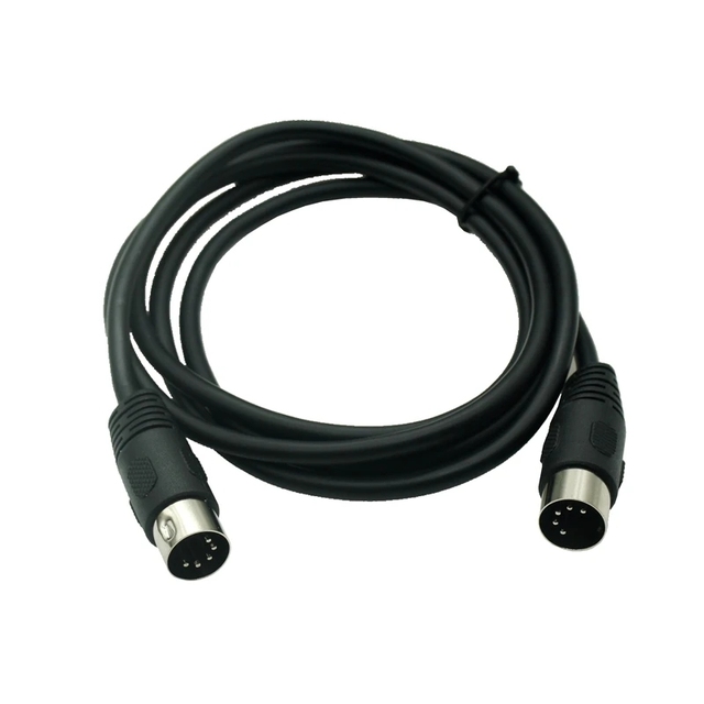 MIDI DIN 5PIN Male to Male Cable MIDI 5 Pin Plug to 5 Pin DIN Audio Extension Din-5pin M/M Cable Cord Adapter 1m/1.5m 3M 5M