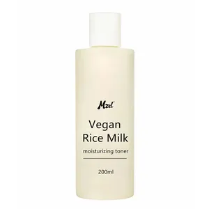 Private Label Vegan Soothing Rice Milk Moisturizing Toner with Vegan Rice Milk and Aqua Ceramide Suitable for All Age & Genders