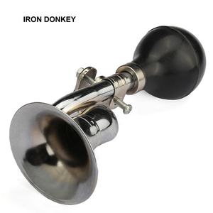 Corne à <span class=keywords><strong>air</strong></span> <span class=keywords><strong>super</strong></span> puissante IRONDONKEY pour vélo, corne à <span class=keywords><strong>air</strong></span> rétro en métal, cloche à presser, corne à <span class=keywords><strong>air</strong></span> pour vélo, numéro en caoutchouc, ampoule lumineuse - Product Image 2