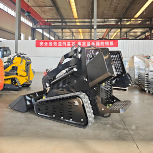 Offre spéciale <span class=keywords><strong>Mini</strong></span> chargeuse sur chenilles à essence chinoise Machines de terrassement chargeuse compacte avec godet - Product Image 3
