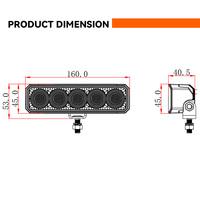 Feux de travail LED 6 pouces 12V 24V, projecteurs tout-terrain, éclairage extérieur automobile pour véhicules industriels, remorques, excavatrices