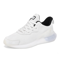 Chaussures de course décontractées et respirantes légères pour hommes avec logo de marque personnalisé baskets à lacets antidérapantes pour le printemps hiver doublure en maille