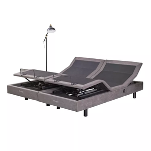 Cadre de <span class=keywords><strong>lit</strong></span> électrique réglable taille <span class=keywords><strong>King</strong></span> pour personnes âgées, base de <span class=keywords><strong>lit</strong></span> électrique intelligente à réglage séparé, <span class=keywords><strong>lit</strong></span> métallique réglable avec massage - Product Image 1