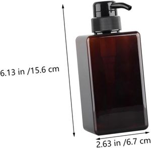 250ml & 450ml Square Foam Pump <b>Bottles</b> PETG Transparent Facial Cleanser Soap Dispenser with Screen Printing - Product Image 2