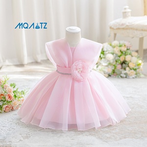 MQATZ Vestido <span class=keywords><strong>de</strong></span> Fiesta <span class=keywords><strong>de</strong></span> Cumpleaños para Bebé <span class=keywords><strong>de</strong></span> Buena Calidad, <span class=keywords><strong>Ropa</strong></span> para <span class=keywords><strong>Niñas</strong></span>, Vestido Elegante Rosa <span class=keywords><strong>de</strong></span> Verano para Bebés - Product Image 4