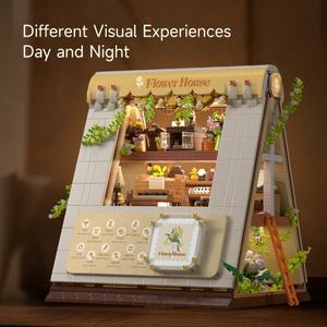 Casa de Letras de Flores Moyu, Juguete de Construcción Creativo, Ladrillos de Construcción de Arquitectura DIY para Niños, Decoración de Escritorio, Regalos Divertidos para Niños - Product Image 4