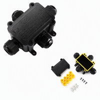 Boîtier de jonction étanche IP68, ignifuge UL94V-2, connecteur de câble électrique extérieur 4 voies pour projets sous-marins
