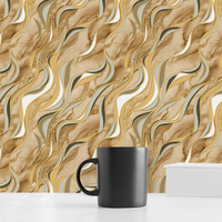 Papier peint mural vagues océaniques, papier peint mural en marbre mat, papier peint PVC, décoration intérieure 3D
