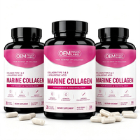 Capsules de collagène OEM ODM Marque privée Complément beauté Formule personnalisée Fabricant de peptides de collagène Nutrition pour la santé de la peau