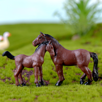 Figuras de Acción de Animales de Granja de Dibujos Animados DIY, Adornos de PVC, Regalos Artesanales, Mini Juguetes de Plástico para Jardín, Decoración del Hogar y Escritorio