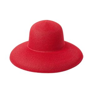 Sombrero de Paja Rafia con Logotipo Personalizado OEM ODM, Elegante Forma de Campana, Diseño a Cuadros, Protección UV, para Resorts y Eventos - Product Image 1