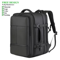 Sac à dos pour ordinateur portable de grande capacité, imperméable, extensible, en tissu Oxford, avec film hydrofuge, logo personnalisé, sac de voyage d'affaires