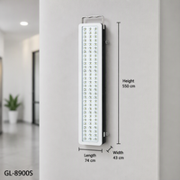 Lampes d'urgence LED SMD 90 avec batterie au lithium, montage mural, lumière d'urgence portable 9W, 800 lumens, lampe pour la maison