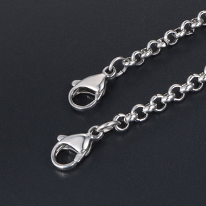 Men's <b>Titanium</b> Steel Necklace <b>Chain</b> 3.0mm 4.0mm Minimalist Fashionable Geometric Design Gift Jewelry CE482 - Product Image 3