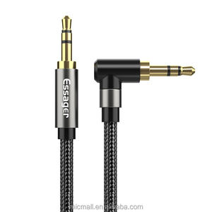 Ingle Bend 3,5mm Cable de audio Bend Computadora Altavoz Auriculares Cable de audio para automóvil - Product Image 3