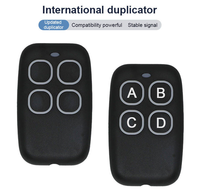 Control Remoto Inalámbrico Universal Multifrecuencia 315-433MHz, Transmisor de 4 Botones para Puerta de Garaje