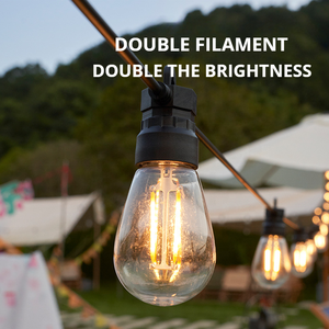 Nhất Bán Chuỗi Ánh Sáng Ngoài Trời Không Thấm Nước Vườn Trang Trí Cắm Trại Đèn LED E27 Bóng Đèn S14 LED Bóng Đèn 220V IP65 LED Ánh Sáng - Product Image 4