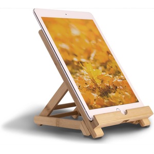 Soporte de escritorio de bambú, soporte multifuncional para teléfono, tableta y gafas, estante de almacenamiento para sala de estar - Product Image 1