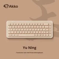 Keyboard Mekanik OEM YU01 RGB Baru Transparan Tri-Mode Baterai 3750mAh Polling Rate 1000Hz untuk Gaming yang Dapat Dikustomisasi
