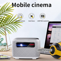NUEVO LONNST Freedo Google TV Mini Proyector 800 Lúmenes ISO Proyector inteligente 4K Soporte Batería recargable Proyector cardán de 160 °