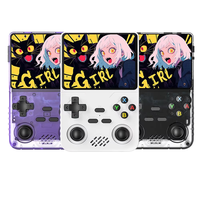 P RX6S Console de jeu portable rétro Système Linux Écran R36S IPS de 3.5 pouces Lecteur vidéo de poche portable 64 Go Cadeau d'ami de jeu