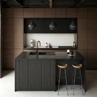 Meubles de base en bois massif de luxe français moderne avec profondeur personnalisable pour la personnalisation complète de la villa