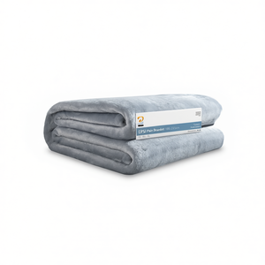 ผ้าห่มเออร์ปสล 180x220 ซม. ผ้าคลุมเตียงผ้าสักหลาดนุ่ม สีเทา - Product Image 1