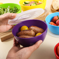 Ensemble de bols scellés en PP de qualité alimentaire, bols à salade anti-fuite pour la préparation des aliments en cuisine