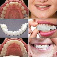 Dents Smart Dentiers Imitation Bretelles Temporaire Faux Dents Couverture Sourire Parfait Confortable Fit Dentier Facettes Kit