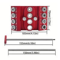 Tige de fixation de gabarit de Guide de trou de forage Portable 4 tailles Angle de 30/45/90 degrés Guide de montage de trou de poche perceuse verticale coudée OEM