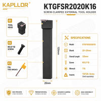 CNC-Drehmaschine Externer Einstechwerkzeughalter KTGFSR2020K16 Schraubtyp Sicherungsring-Werkzeughalter 20x20mm